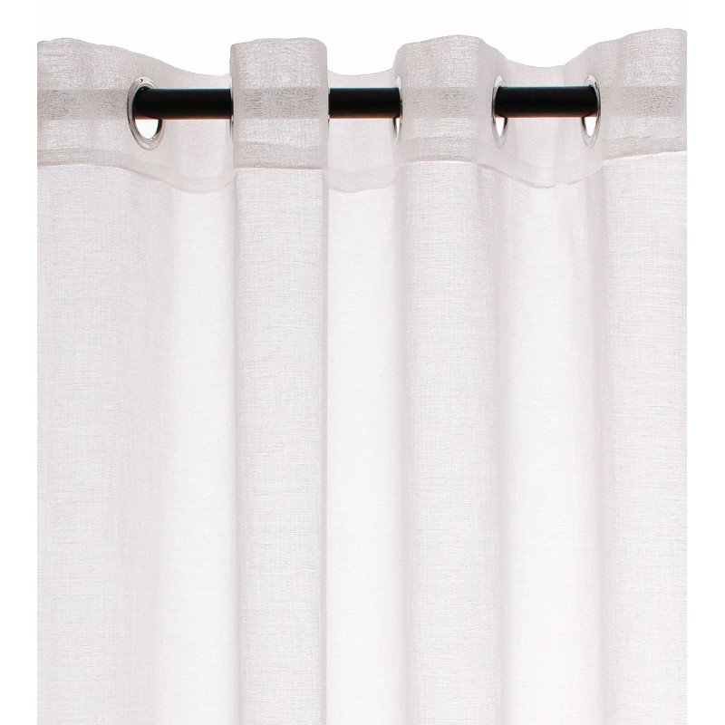 Firana z kółkami STELLA CHIC 140x270 off white